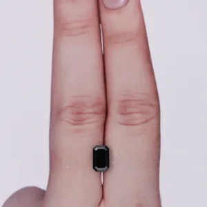1.26 Carat Emerald Black Natural Diamond