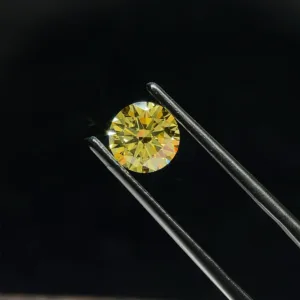 1.26 Carat Round Fancy Intense Yellow VS1 Lab Diamond