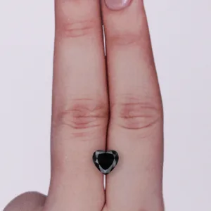 1.33 Carat Heart Black Natural Diamond
