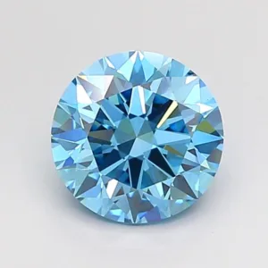 1.49 Carat Round Fancy Vivid Blue VS1 Lab Diamond