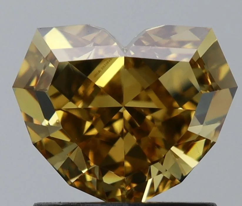1.5 Carat Heart Fancy Deep Yellow VS1 Natural Diamond 1 1.5 Carat Heart Fancy Deep Yellow VS1 Natural Diamond