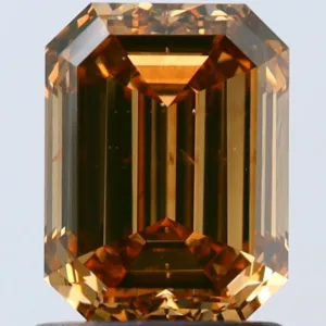 1.51 Carat Emerald Fancy Dark Brown SI1 Natural Diamond