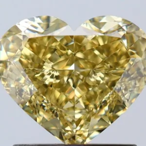 1.51 Carat Heart Fancy Yellow VS2 Natural Diamond