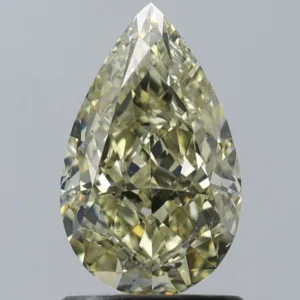1.51 Carat Pear Fancy Yellow SI1 Natural Diamond