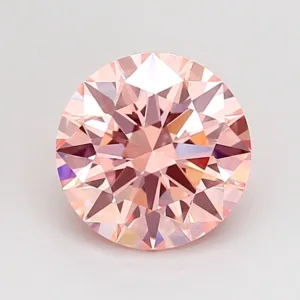 1.51 Carat Round Fancy Intense Pink VS1 Lab Diamond