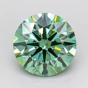 1.51 Carat Round Fancy Vivid Green VS1 Lab Diamond