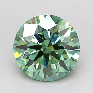 1.51 Carat Round Fancy Vivid Green VS1 Lab Diamond