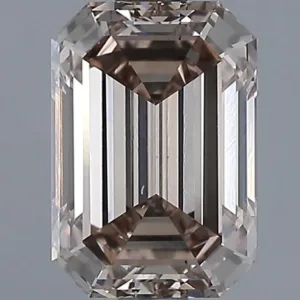 1.53 Carat Emerald Fancy Dark Brown SI1 Natural Diamond