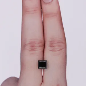 1.54 Carat Princess Black Natural Diamond