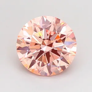 1.55 Carat Round Fancy Intense Pink VVS2 Lab Diamond