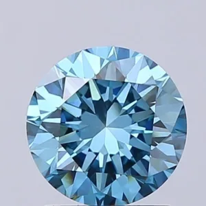 1.57 Carat Round Fancy Vivid Blue VS1 Lab Diamond