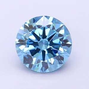1.58 Carat Round Fancy Vivid Blue VS1 Lab Diamond