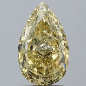 2 Carat Pear Fancy Yellow SI1 Natural Diamond