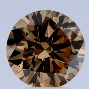 2 Carat Round Brown VS2 Natural Diamond