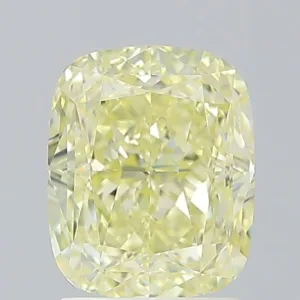 2.01 Carat Cushion Modified Fancy Yellow VVS1 Natural Diamond
