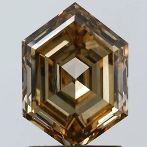 2.01 Carat Hexagonal Fancy Brown VS2 Natural Diamond