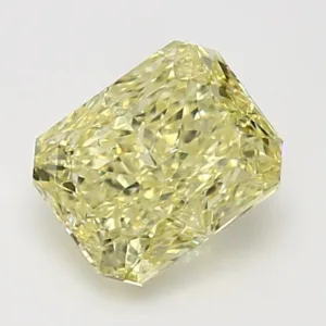 2.01 Carat Radiant Fancy Yellow SI1 Natural Diamond