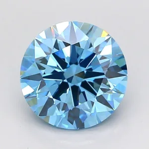 2.01 Carat Round Fancy Vivid Blue VS1 Lab Diamond