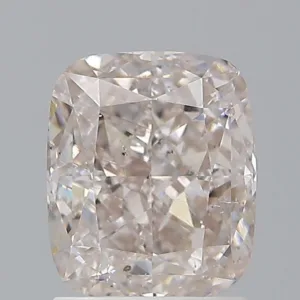 2.02 Carat Cushion Modified Fancy Light Brown Pink SI2 Natural Diamond