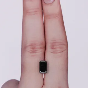 2.02 Carat Emerald Black Natural Diamond