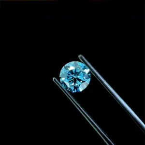 2.02 Carat Round Fancy Vivid Blue VS1 Lab Diamond