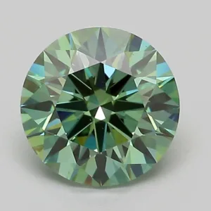 2.02 Carat Round Fancy Vivid Green VS1 Lab Diamond