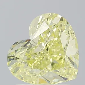 2.03 Carat Heart Fancy Yellow VS2 Natural Diamond