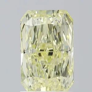 2.03 Carat Radiant Fancy Light Yellow VS1 Natural Diamond