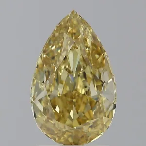 2.04 Carat Pear Fancy Yellow VS1 Natural Diamond