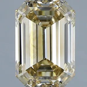 2.07 Carat Emerald Fancy Yellow VVS2 Natural Diamond