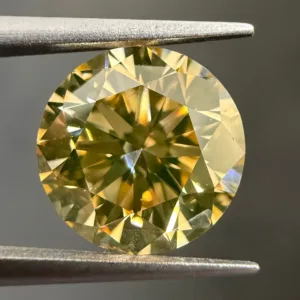 2.1 Carat Round Yellow SI1 Natural Diamond