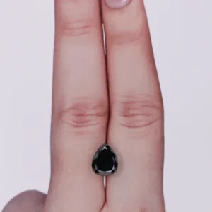 2.17 Carat Pear Black Natural Diamond