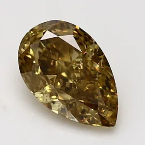 2.21 Carat Pear Fancy Deep Yellow VS1 Natural Diamond