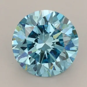 2.59 Carat Round Fancy Vivid Blue VS1 Lab Diamond