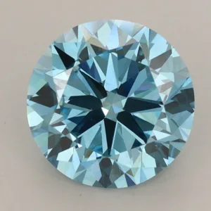 2.83 Carat Round Fancy Vivid Blue VS1 Lab Diamond