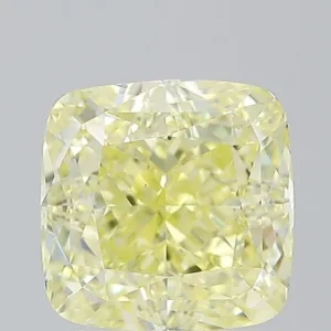 3.01 Carat Cushion Modified Fancy Yellow VS1 Natural Diamond