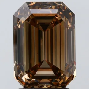 3.01 Carat Emerald Fancy Brown VS1 Natural Diamond