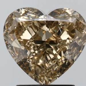 3.01 Carat Heart Fancy Light Brown SI1 Natural Diamond