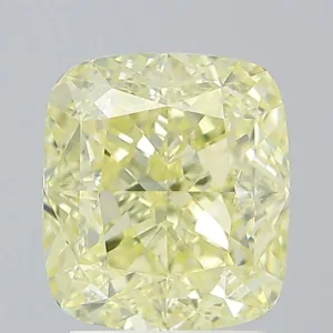 3.02 Carat Cushion Modified Fancy Yellow VVS1 Natural Diamond