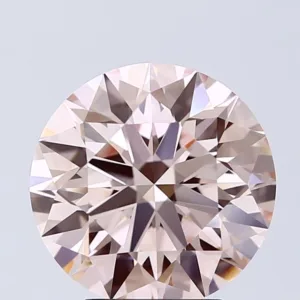 3.02 Carat Round Fancy Pink VS1 Lab Diamond