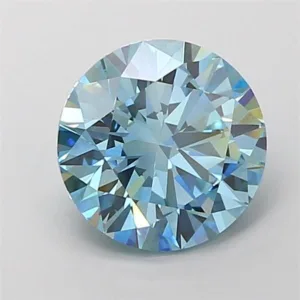3.02 Carat Round Fancy Vivid Blue VVS2 Lab Diamond