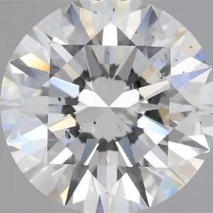 3.02 Carat Round H SI1 Natural Diamond