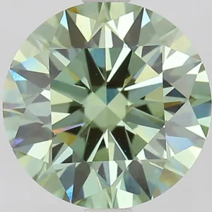 3.08 Carat Round Fancy Vivid Green VS1 Lab Diamond