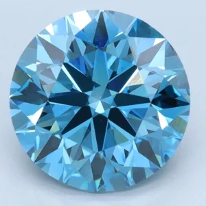 3.49 Carat Round Fancy Vivid Blue VS1 Lab Diamond