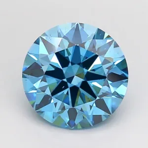 3.5 Carat Round Fancy Vivid Blue VS2 Lab Diamond