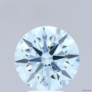 3.64 Carat Round Fancy Intense Blue SI1 Lab Diamond