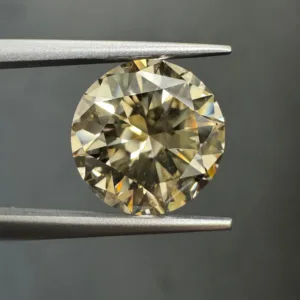 4 Carat Round Fancy Light Brown VS1 Natural Diamond