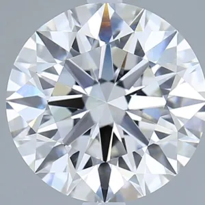 4.06 Carat Round F VVS2 Lab Diamond
