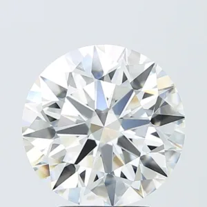 4.06 Carat Round F VVS2 Lab Diamond