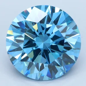 4.53 Carat Round Fancy Vivid Blue VS1 Lab Diamond